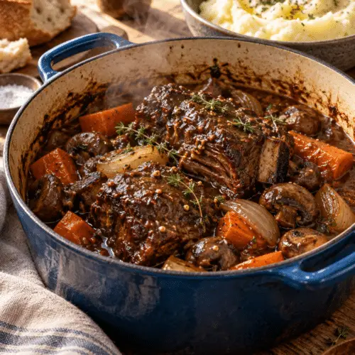 beef carbonnade with mustard and beer