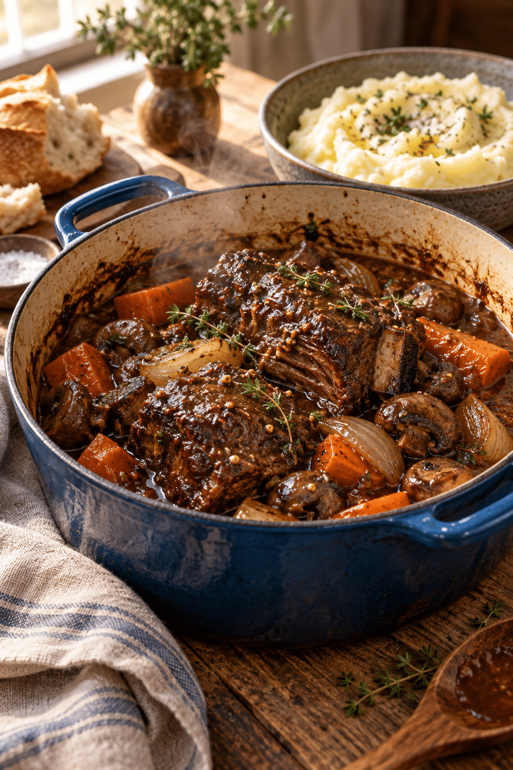 beef carbonnade with mustard and beer