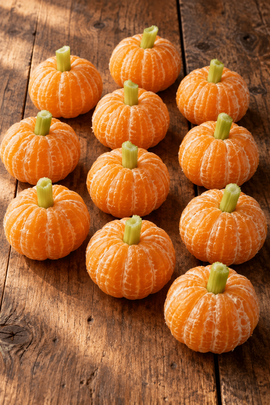 clementine pumpkins Halloween fruit snack