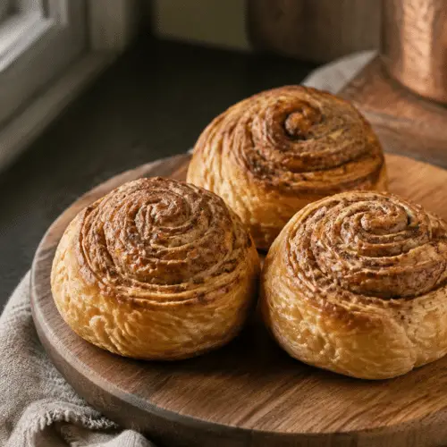 banana cinnamon rolls finished and ready to serve