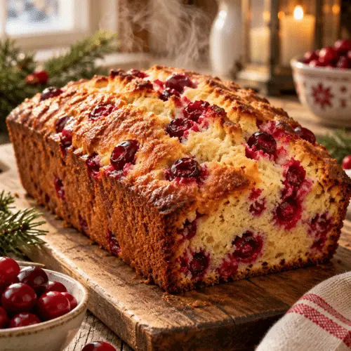 Easy cranberry bread loaf