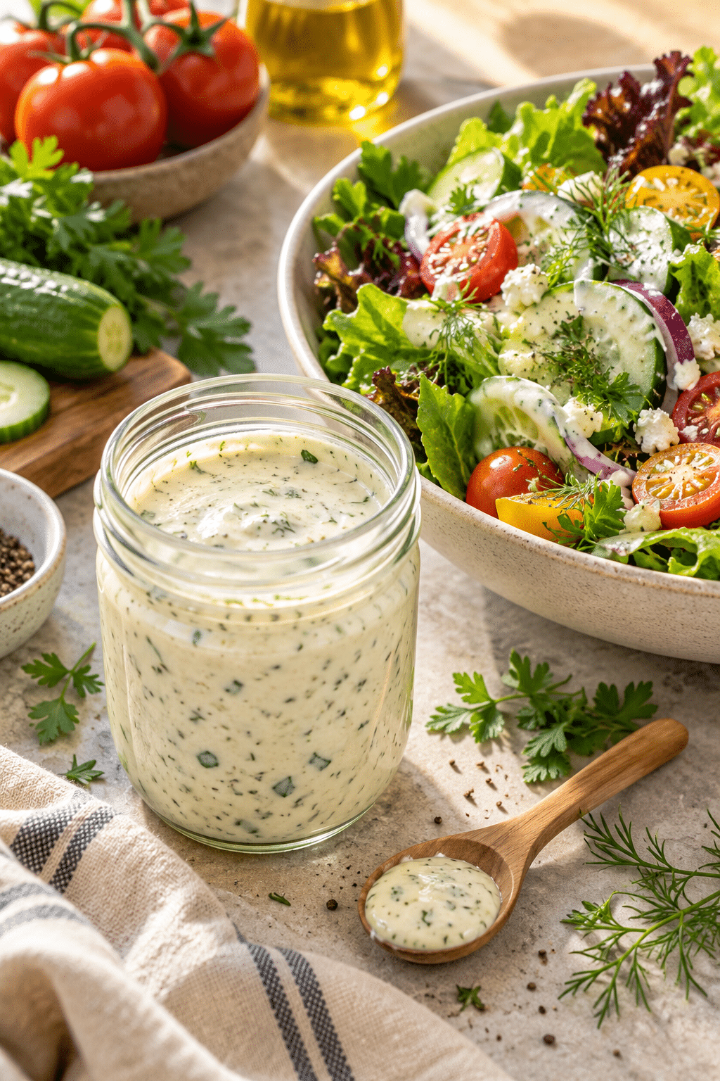 homemade salad dressing recipes in glass jars