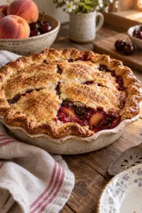 gluten free homemade pie with golden crust