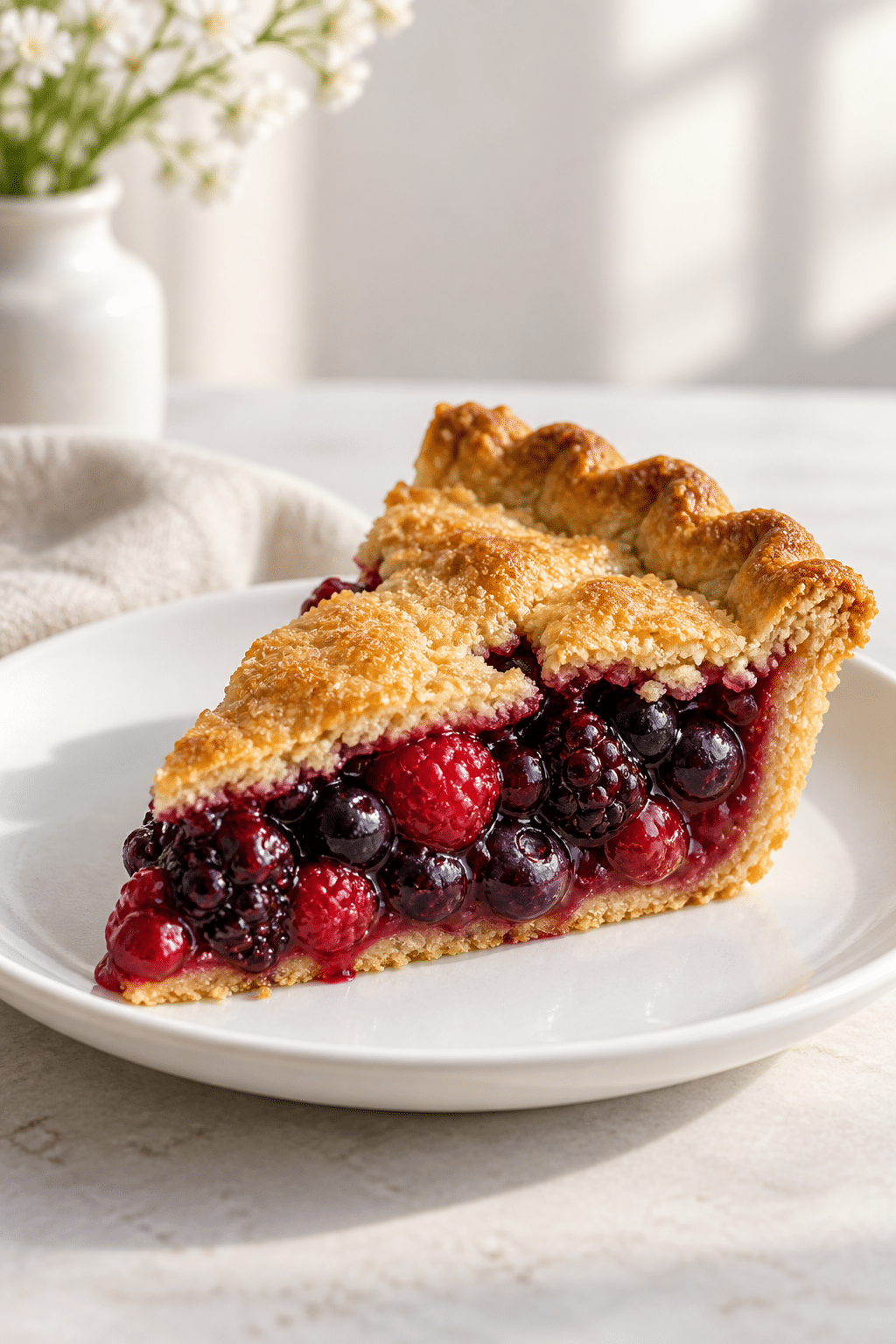 slice of gluten free homemade pie