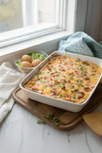 Farmer's breakfast casserole finished dish