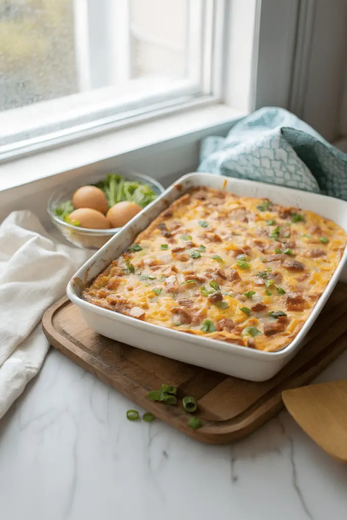 Farmer's breakfast casserole finished dish