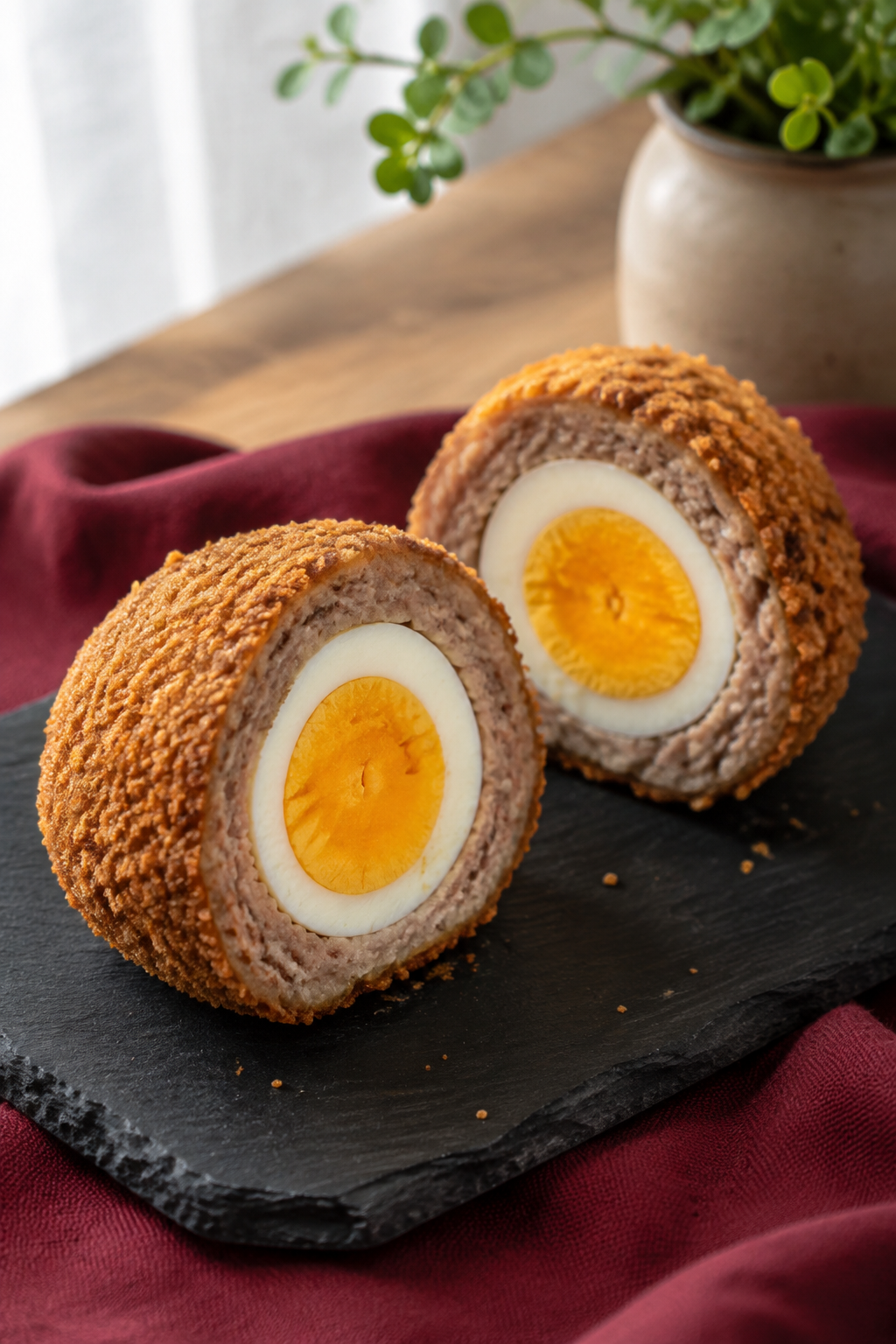 Finished homemade scotch eggs