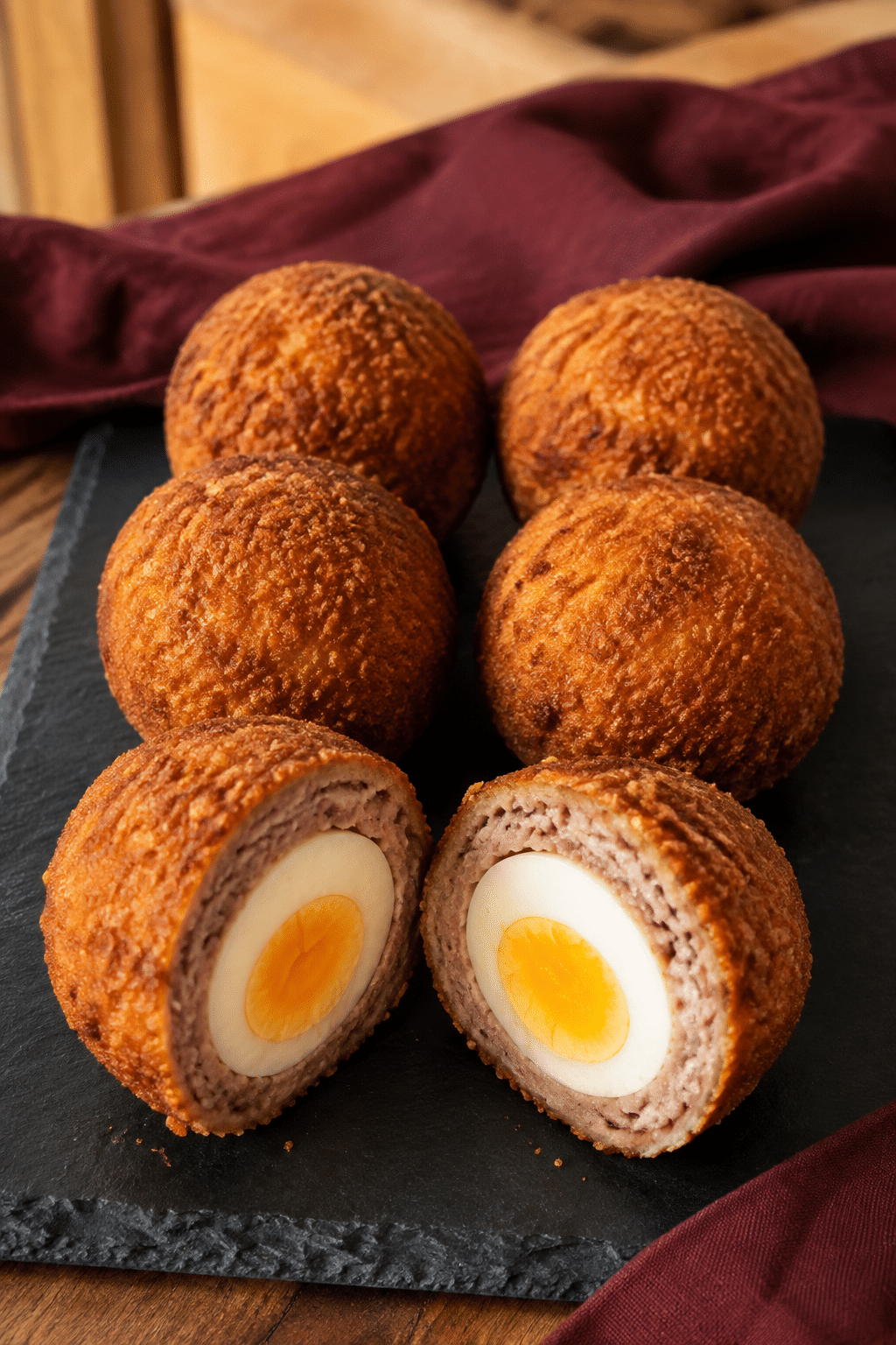 Finished homemade scotch eggs