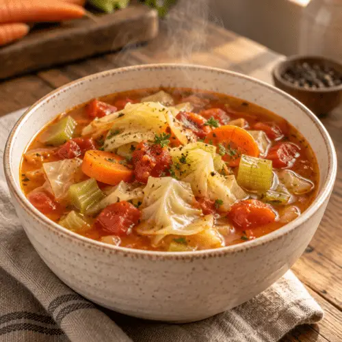 instant pot weight loss soup with cabbage and vegetables