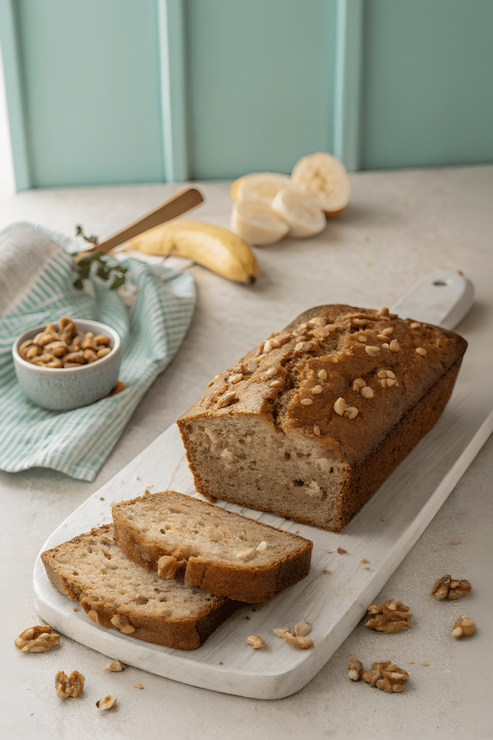 keto banana bread finished dish
