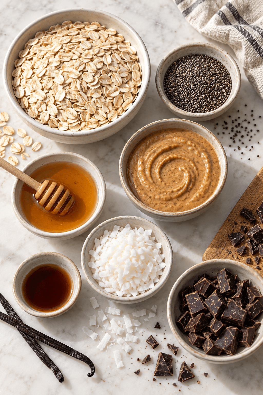 Chia energy bites ingredients