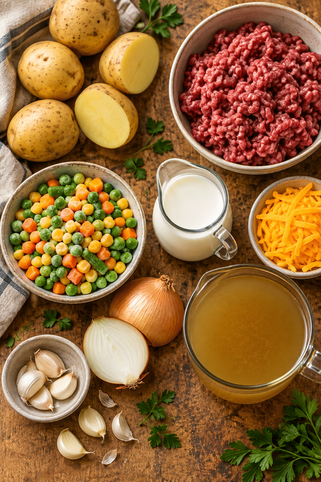 Shepherd's pie soup ingredients
