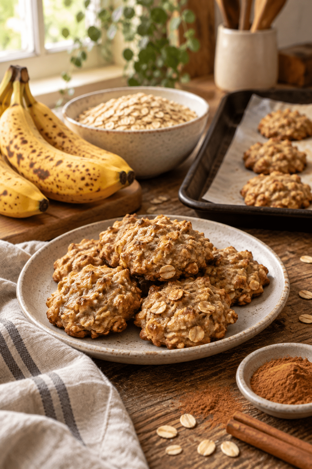 3 ingredient banana oatmeal cookies preparation