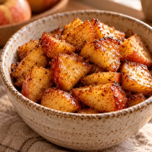 Air fryer apples with cinnamon