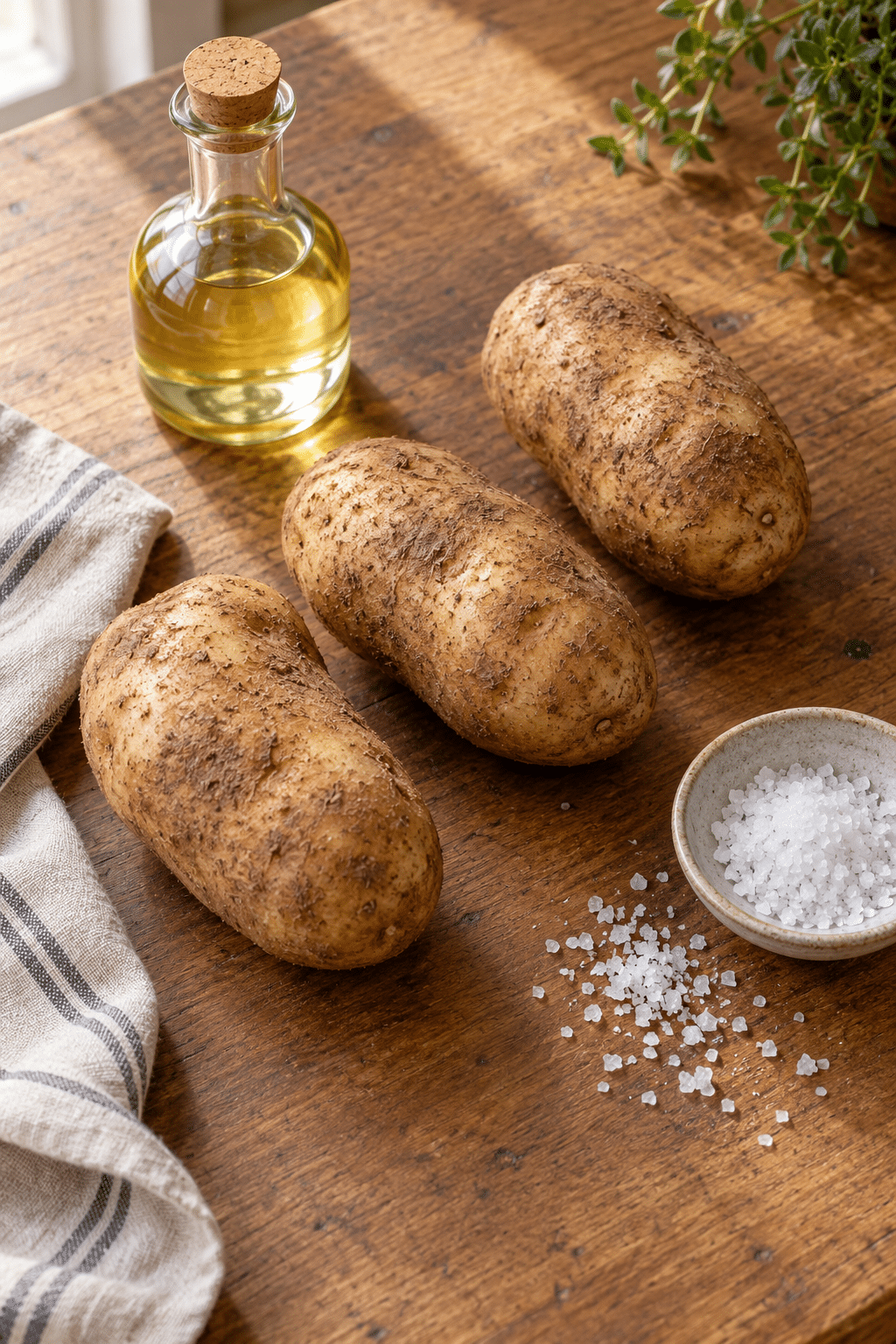 air fryer baked potatoes ingredients