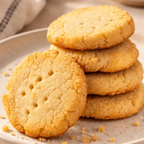 Almond flour cookies on a plate
