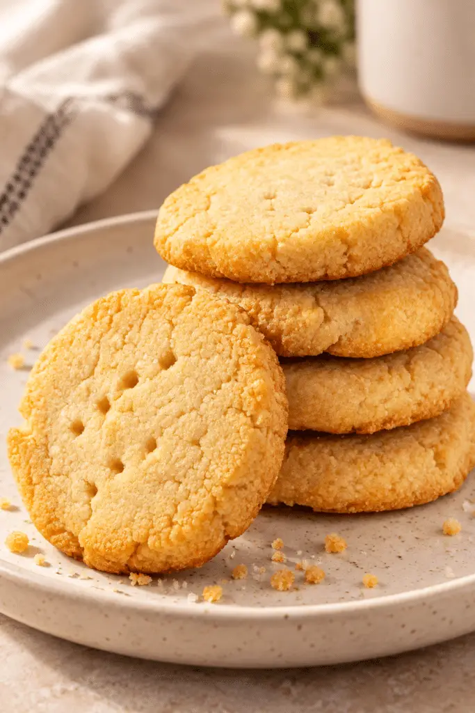 Almond flour cookies on a plate