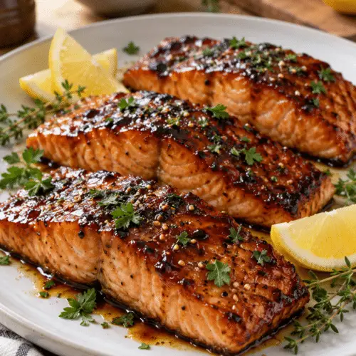 brown sugar soy sauce salmon glazed fillets