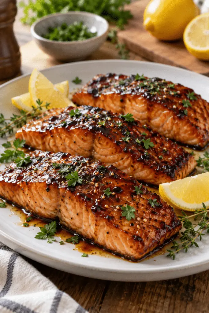 brown sugar soy sauce salmon glazed fillets