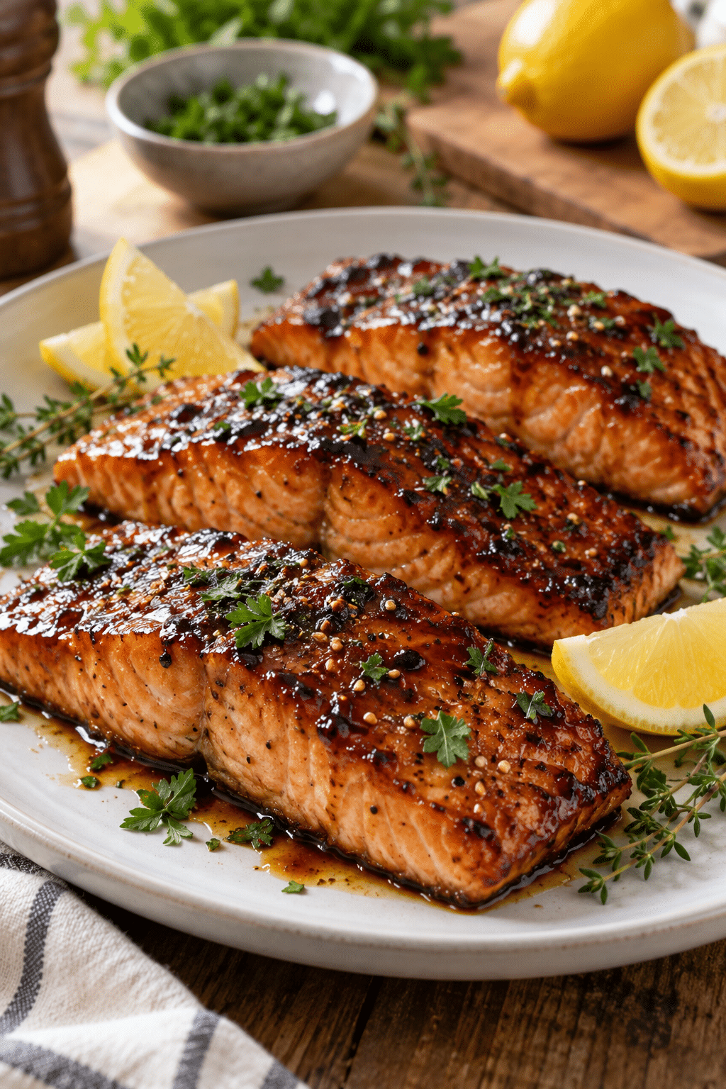 brown sugar soy sauce salmon glazed fillets