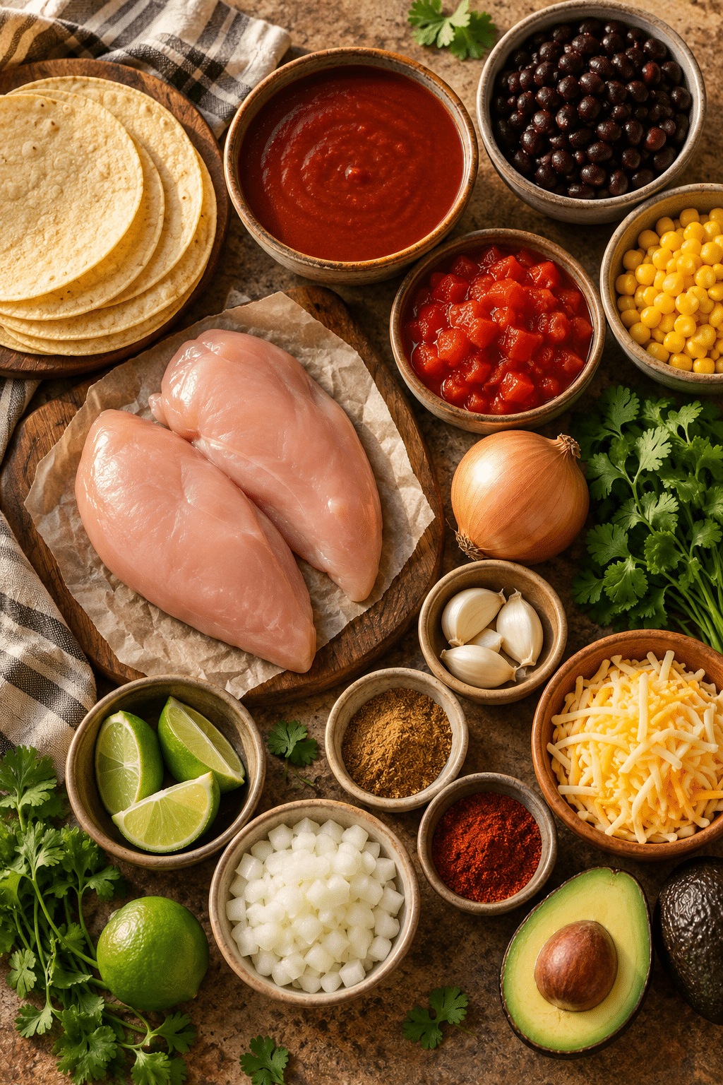 chicken enchilada soup ingredients