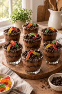 dirt cups finished dessert
