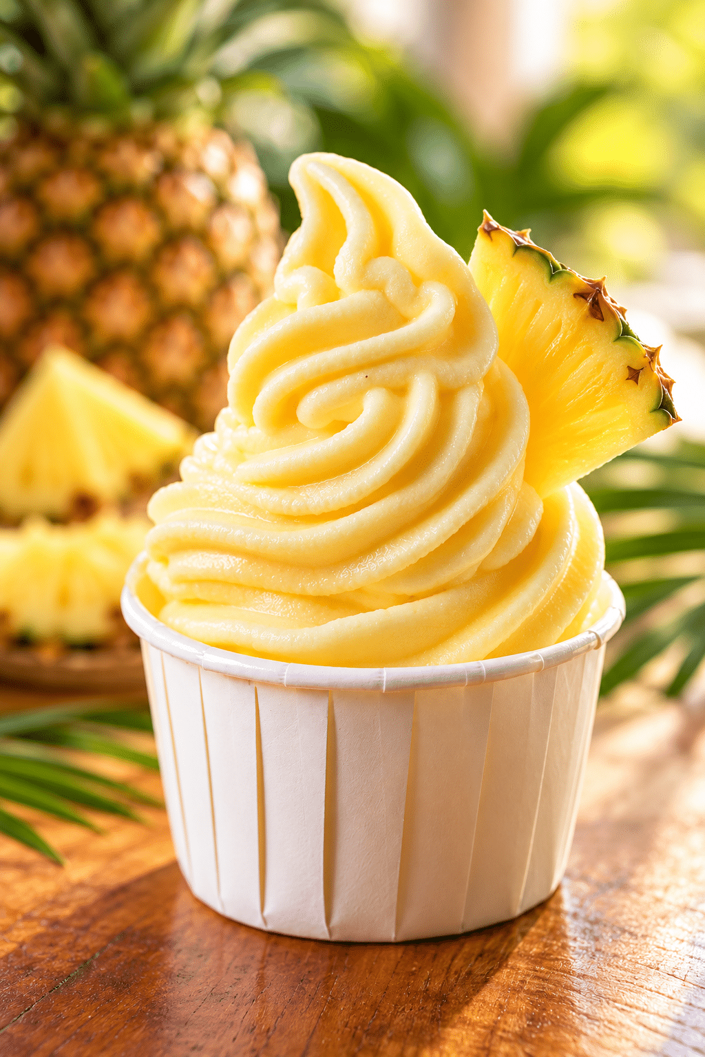 Dole Whip recipe with creamy pineapple texture ready to serve