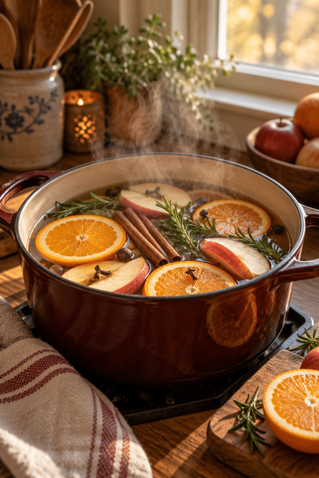 finished easy stovetop potpourri simmer pot