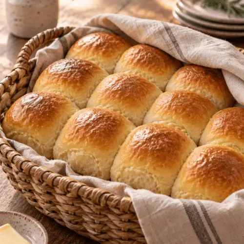 gluten free rolls in a basket