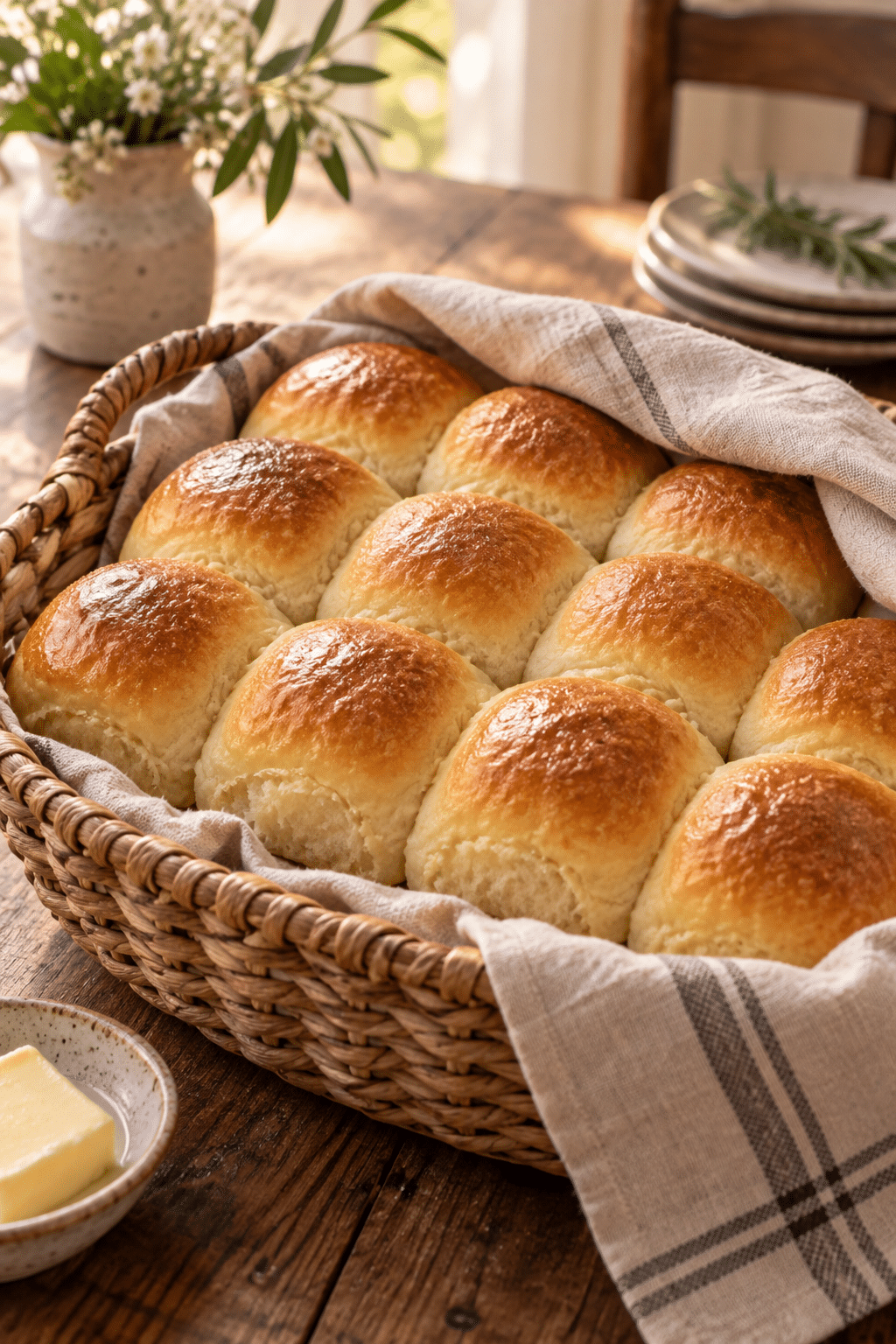 gluten free rolls in a basket