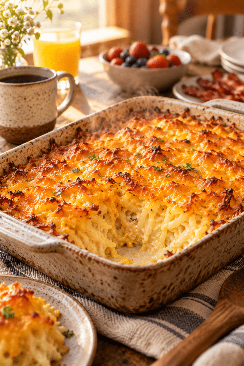 Ingredients for hashbrown casserole arranged for preparation
