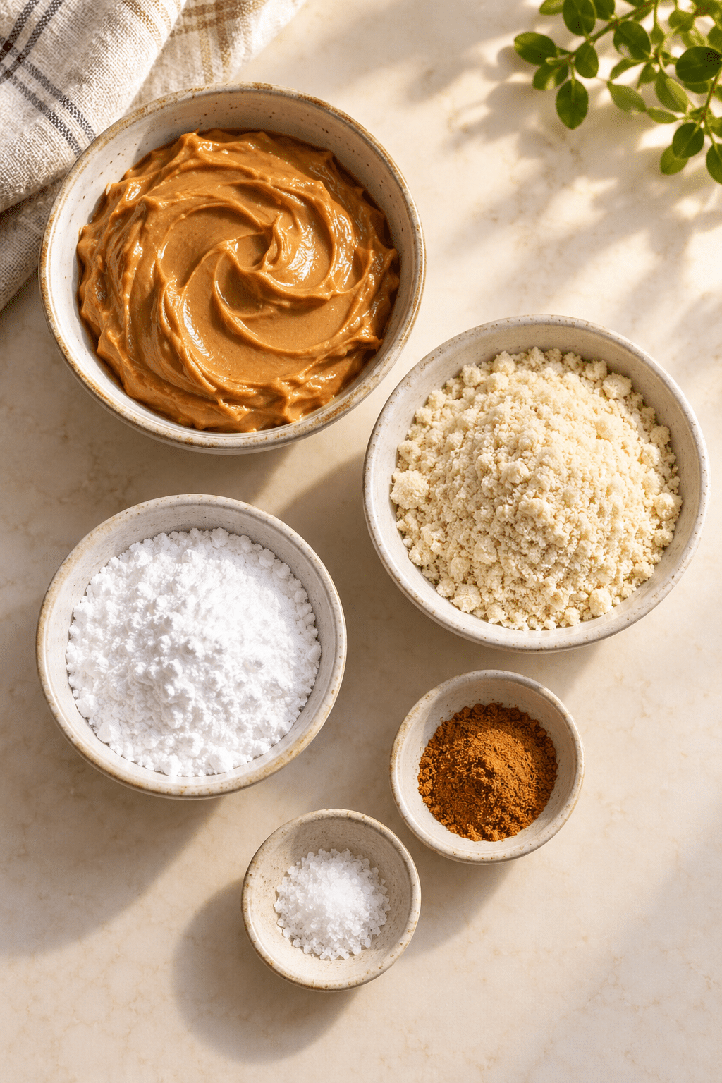 keto protein balls ingredients measured