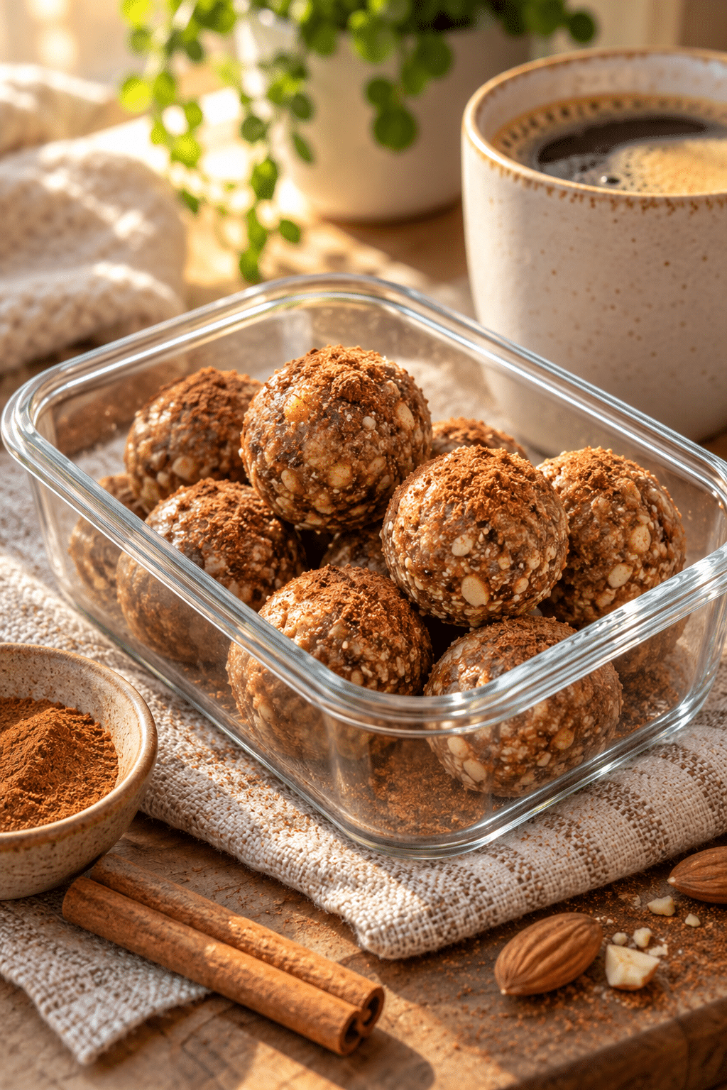keto protein balls ready to serve