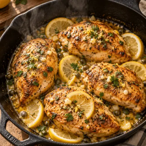 lemon chicken recipe finished dish