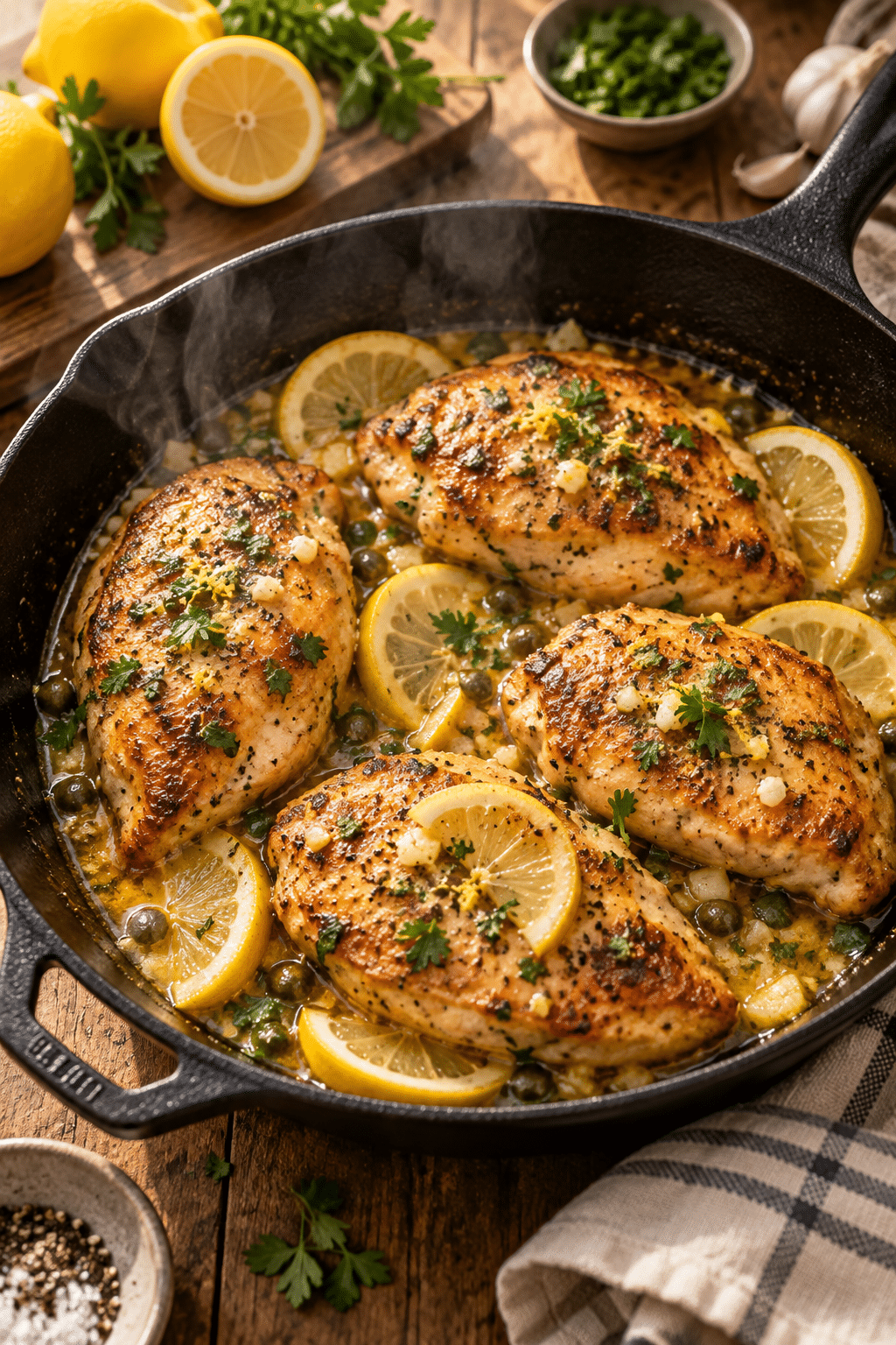 lemon chicken recipe finished dish
