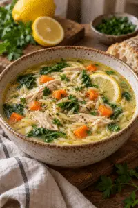 lemon chicken orzo soup