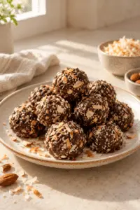 Low carb keto snacks finished almond butter bites