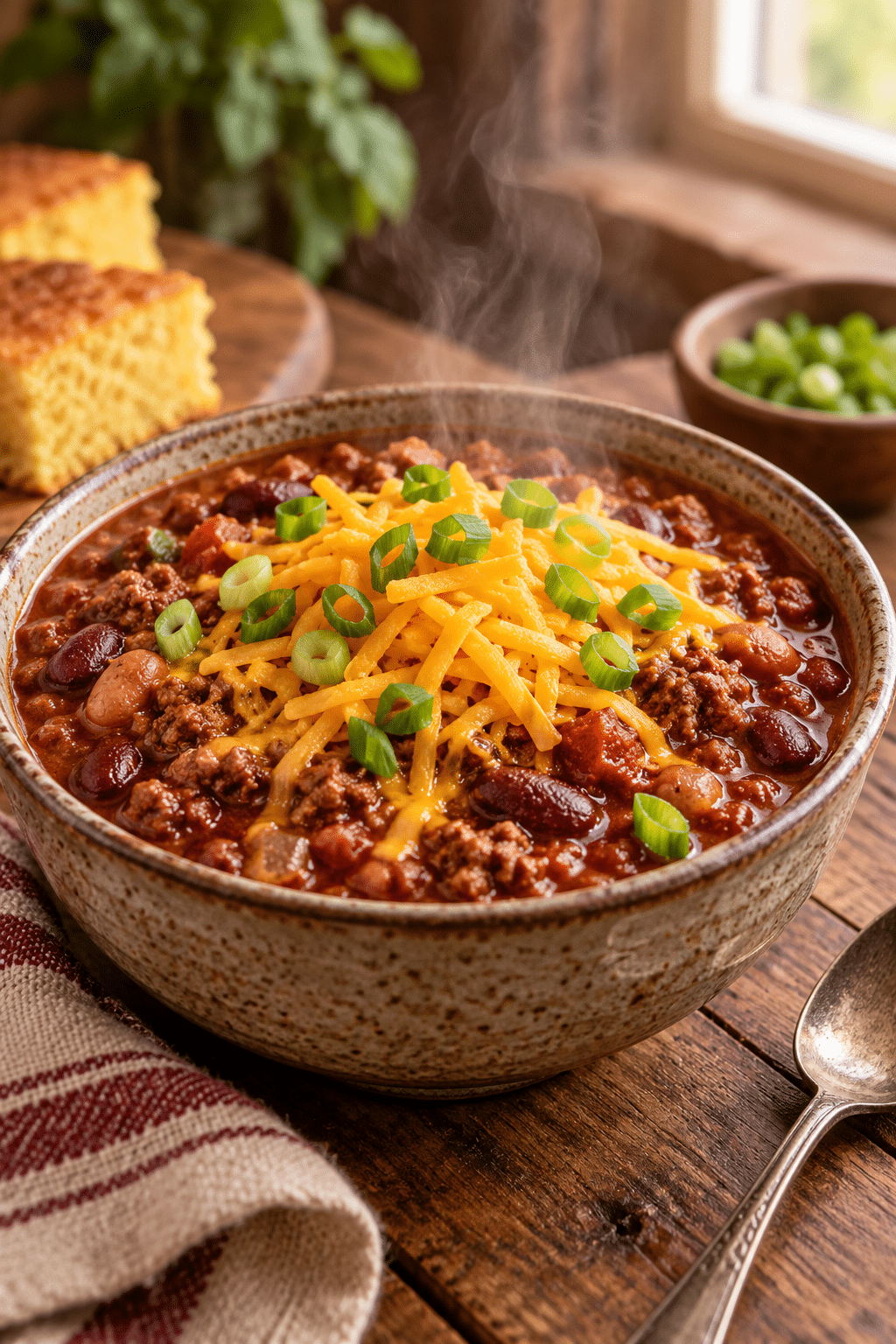 finished old-fashioned chili