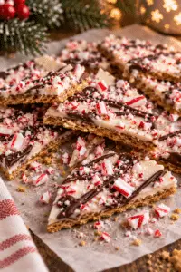 peppermint bark graham crackers finished dish
