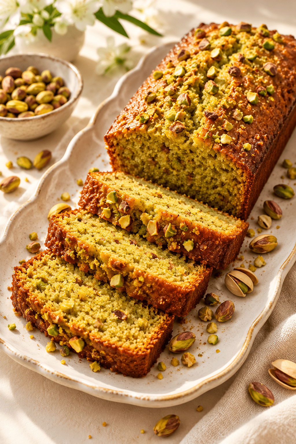 Ingredients for pistachio loaf