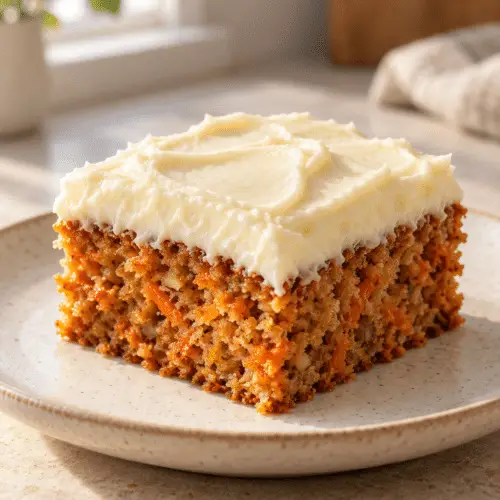 carrot cake with cream cheese frosting