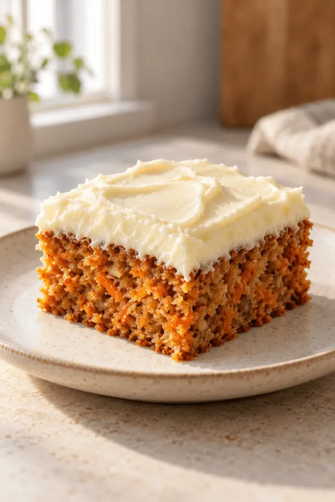 carrot cake with cream cheese frosting