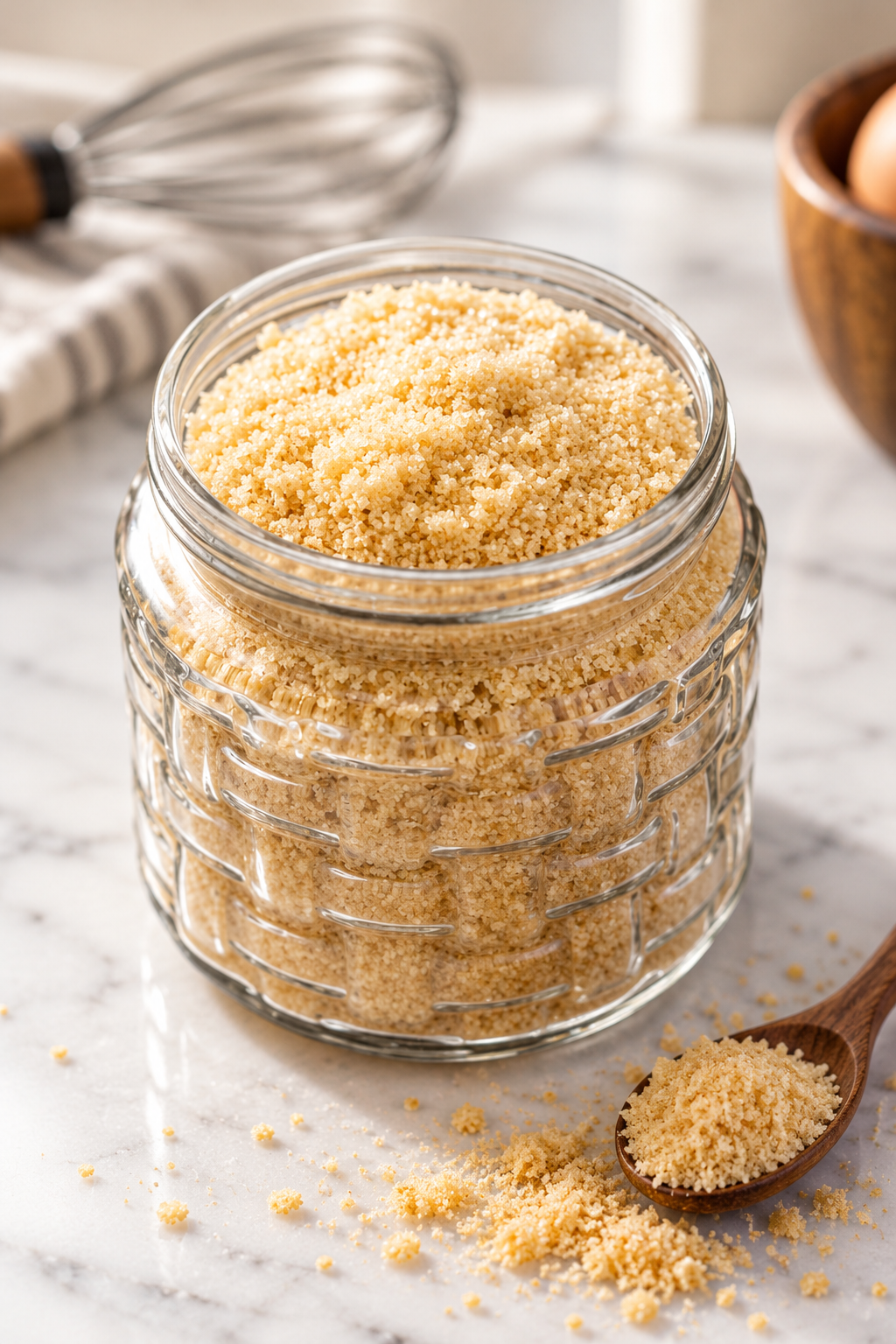 Jar of sugar free brown sugar substitute