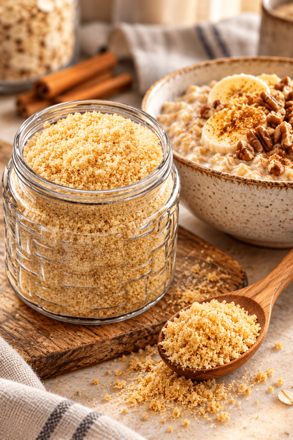 Golden sugar free brown sugar substitute ready for baking